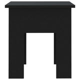 Coffee Table Black 40x40x42 cm Engineered Wood - Rear View