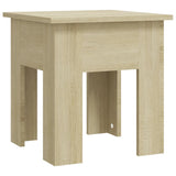 Coffee Table Sonoma Oak 40x40x42 cm Engineered Wood - Front View