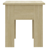 Coffee Table Sonoma Oak 40x40x42 cm Engineered Wood - Rear View