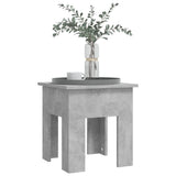 Coffee Table Concrete Grey 40x40x42 cm Engineered Wood - Top-Down View
