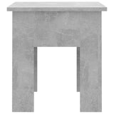 Coffee Table Concrete Grey 40x40x42 cm Engineered Wood - 45-Degree Angle