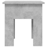 Coffee Table Concrete Grey 40x40x42 cm Engineered Wood - Rear View