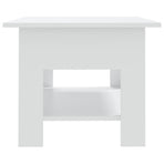 Coffee Table White 102x55x42 cm Engineered Wood