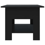Coffee Table Black 102x55x42 cm Engineered Wood