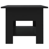 Coffee Table Black 102x55x42 cm Engineered Wood - Top-Down View