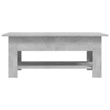 Coffee Table Concrete Grey 102x55x42 cm Engineered Wood