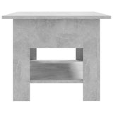 Coffee Table Concrete Grey 102x55x42 cm Engineered Wood - 45-Degree Angle