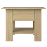 Coffee Table Sonoma Oak 55x55x42 cm Engineered Wood - Top-Down View
