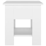 Coffee Table White 40x40x42 cm Engineered Wood