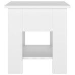 Coffee Table White 40x40x42 cm Engineered Wood