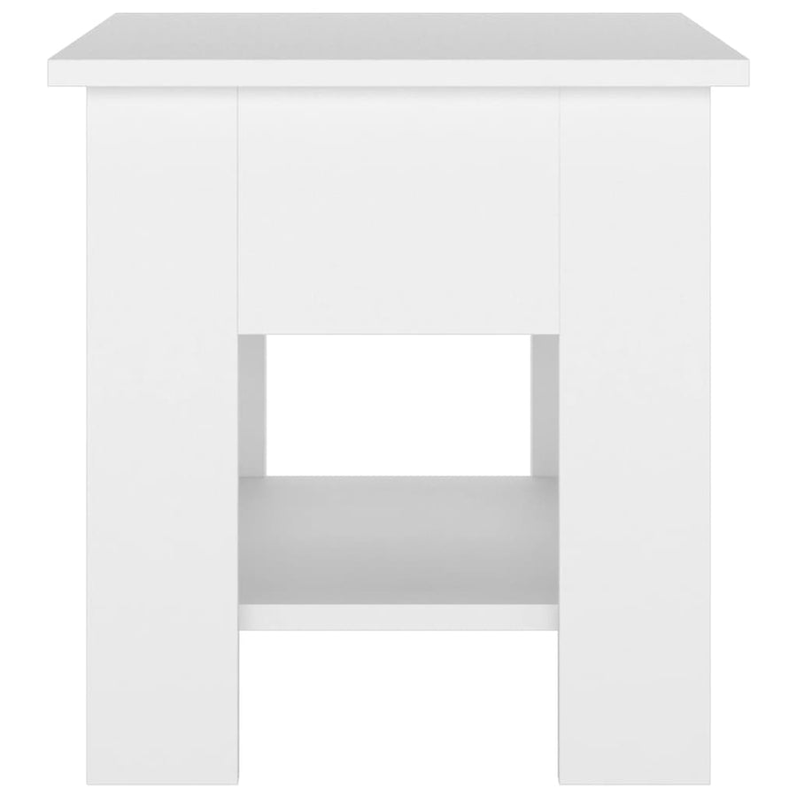 Coffee Table White 40x40x42 cm Engineered Wood