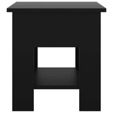 Coffee Table Black 40x40x42 cm Engineered Wood