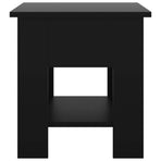 Coffee Table Black 40x40x42 cm Engineered Wood
