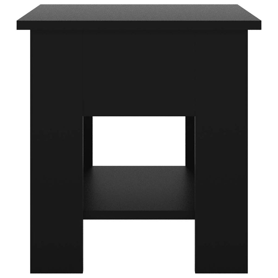 Coffee Table Black 40x40x42 cm Engineered Wood