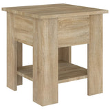 Coffee Table Sonoma Oak 40x40x42 cm Engineered Wood - Front View