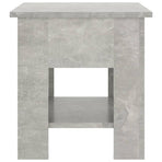 Coffee Table Concrete Grey 40x40x42 cm Engineered Wood
