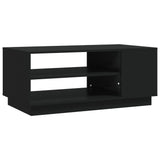 Coffee Table Black 102x55x43 cm Engineered Wood - Front View