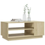 Coffee Table Sonoma Oak 102x55x43 cm Engineered Wood