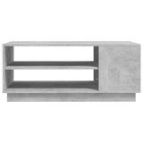 Coffee Table Concrete Grey 102x55x43 cm Engineered Wood - 45-Degree Angle