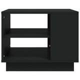 Coffee Table Black 55x55x43 cm Engineered Wood
