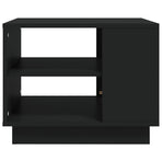 Coffee Table Black 55x55x43 cm Engineered Wood