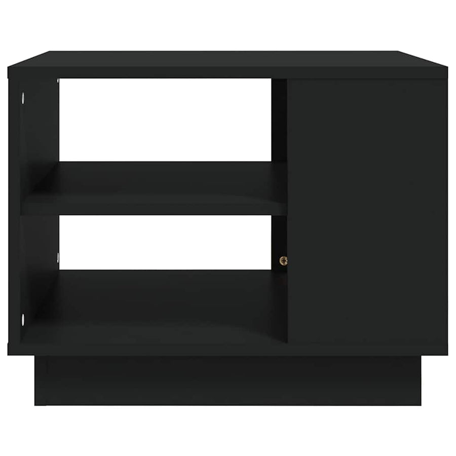 Coffee Table Black 55x55x43 cm Engineered Wood