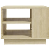 Coffee Table Sonoma Oak 55x55x43 cm Engineered Wood - 45-Degree Angle
