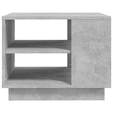 Coffee Table Concrete Grey 55x55x43 cm Engineered Wood - 45-Degree Angle