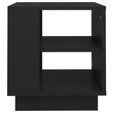 Coffee Table Black 40x40x43 cm Engineered Wood - Top-Down View