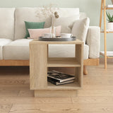 Coffee Table Sonoma Oak 40x40x43 cm Engineered Wood - Side View