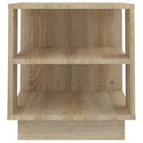 Coffee Table Sonoma Oak 40x40x43 cm Engineered Wood - 45-Degree Angle