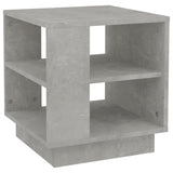 Coffee Table Concrete Grey 40x40x43 cm Engineered Wood - Front View