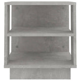 Coffee Table Concrete Grey 40x40x43 cm Engineered Wood - 45-Degree Angle