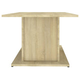 Coffee Table Sonoma Oak 102x55.5x40 cm Engineered Wood - Rear View