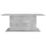 Coffee Table Concrete Grey 102x55.5x40 cm Engineered Wood - 45-Degree Angle