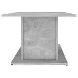 Coffee Table Concrete Grey 102x55.5x40 cm Engineered Wood - Rear View