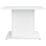 Coffee Table White 55.5x55.5x40 cm Engineered Wood - Rear View