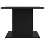 Coffee Table Black 55.5x55.5x40 cm Engineered Wood - 45-Degree Angle