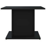 Coffee Table Black 55.5x55.5x40 cm Engineered Wood - Top-Down View