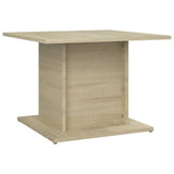Coffee Table Sonoma Oak 55.5x55.5x40 cm Engineered Wood - Front View
