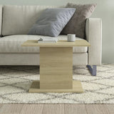 Coffee Table Sonoma Oak 55.5x55.5x40 cm Engineered Wood - Top-Down View