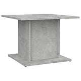 Coffee Table Concrete Grey 55.5x55.5x40 cm Engineered Wood - Front View