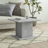 Coffee Table Concrete Grey 55.5x55.5x40 cm Engineered Wood - Side View