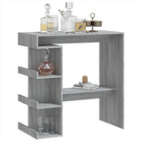 Bar Table with Storage Rack Grey Sonoma 100x50x101.5 cm