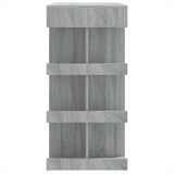 Bar Table with Storage Rack Grey Sonoma 100x50x101.5 cm - Rear View
