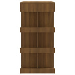 Bar Table with Storage Rack Brown Oak 100x50x101.5cm Engineered Wood