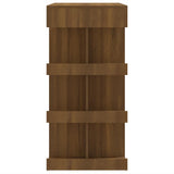 Bar Table with Storage Rack Brown Oak 100x50x101.5cm Engineered Wood - Rear View