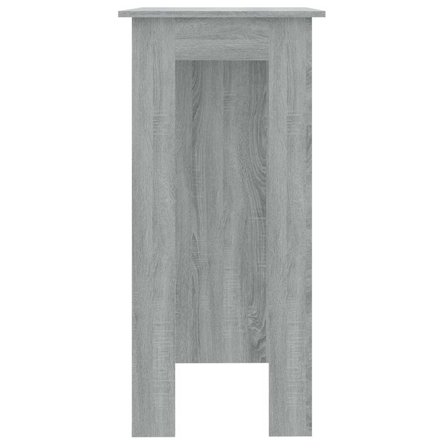 Bar Table with Shelf Grey Sonoma 102x50x103.5cm Engineered Wood