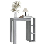 Bar Table with Shelf Grey Sonoma 102x50x103.5cm Engineered Wood