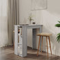 Bar Table with Shelf Grey Sonoma 102x50x103.5cm Engineered Wood